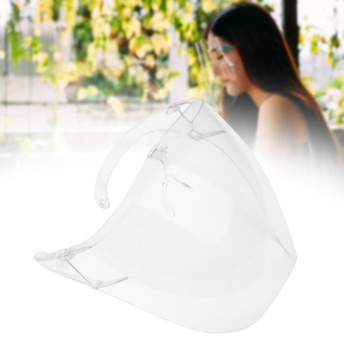 Visière De Protection Intégrale Anti-Buée - Transparente - Pour Yeux, Nez, Bouche - Polycarbonate