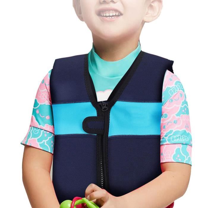 Veste de Natation, Elle Peut être portée sur Le Corps comme Un Sac à Dos et Convient pour Apprendre à Nager (Blue, S
