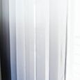 2pcs Rideaux Voilage Gris Dégradé Décoration Chambre Salon Moderne Voile Ombre de Fenêtre Semi-Transparent à Oeillets, 140(Largeu8-1
