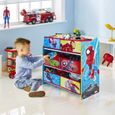 Super-héros Marvel Spider-Man - Meuble de rangement pour chambre d’enfant avec 6 bacs-1