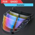 Visière de casque pour SHOEI Glamster,lentille de moto intégrale,protection UV,bouclier étanche,puzzles- Black[B9603]-1