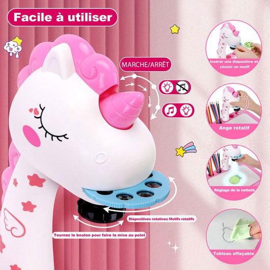 Projecteur à Dessin Pour Enfants – Planche De Traçage Avec Pochoirs Et Stylos - 3
