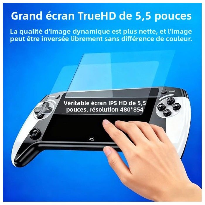 Consoles De Jeux Vidéo Rétro Classiques X9,Écran Large Hd 5,5 Pouces,8 Go - Buy Product on