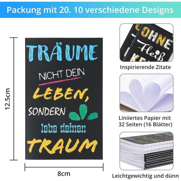 Lot De 48 Cadeaux Motivation - Bloc-notes Inspirants 7.6x12.7 Cm, Stylos à Bille, Porte-clés - Idéal Employés, Collègues, Enseignants, Remerciements Stylo Motivation Lot De 48 Cadeaux Motivation - Bloc-notes Inspirants 7.6x12.7 Cm, Stylos à Bille, Porte-clés - Idéal Employés, Collègues, Enseignants, Remerciements Stylo Motivation