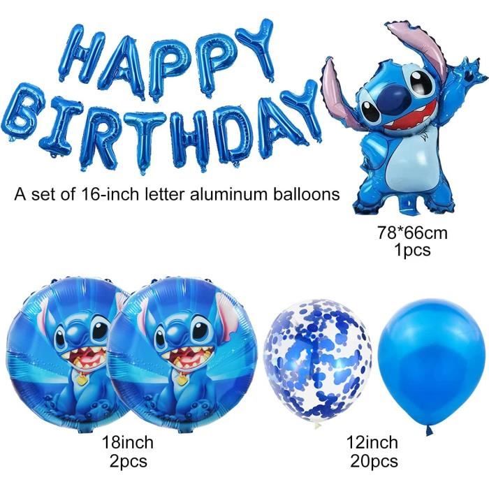 Décoration Ballon De Fête Stitch, 42 Pcs Stitch Fournitures de fête  d'anniversaire, Lilo Stitch Décorations de fête,[S337] - Cdiscount Maison