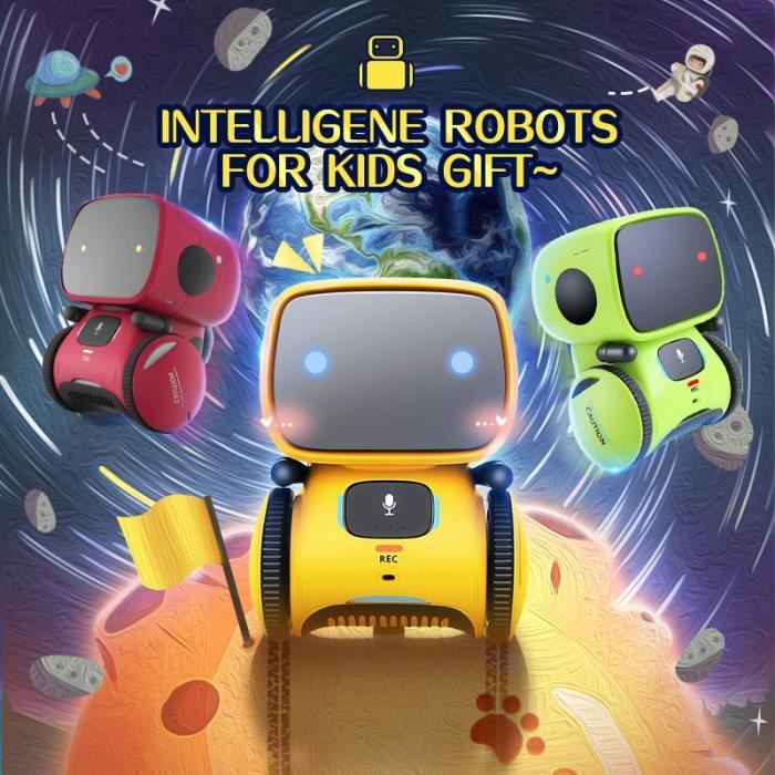 Robot Télécommandé, Jouet Robot Programmable Infrarouge Contrôle Danse LED Expression Robot Robot Télécommandé, Jouet Robot Programmable Infrarouge Contrôle Danse LED Expression Robot