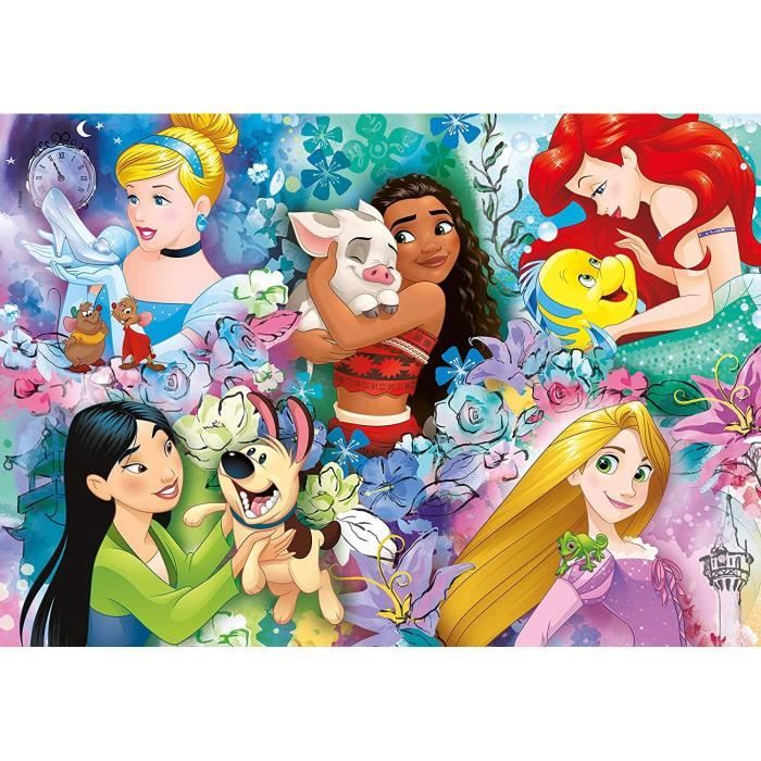 Puzzle Animaux Princesse Disney - CLEMENTONI - 60 pièces - Multicolore ...