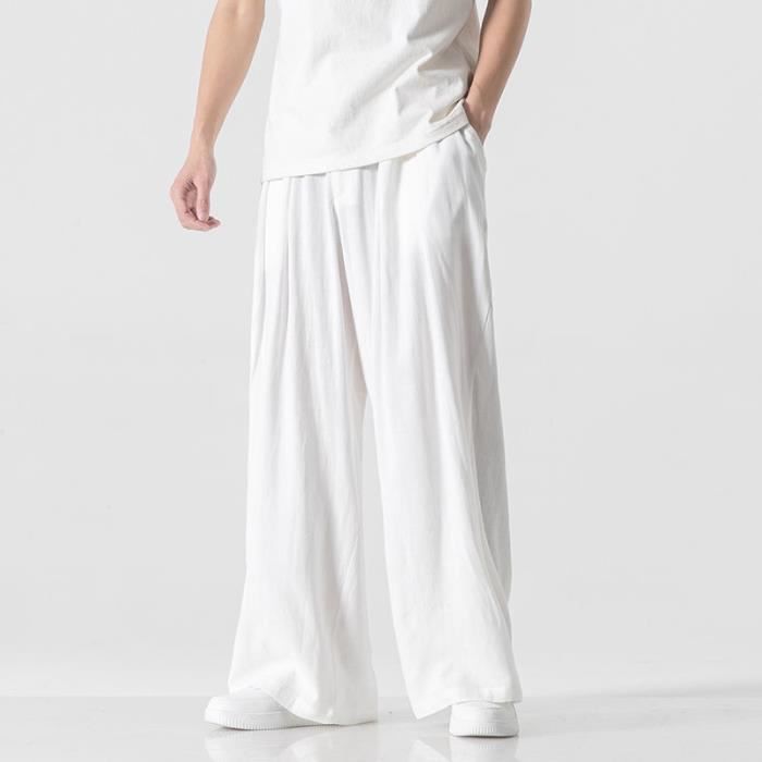 Pantalon large homme lin top