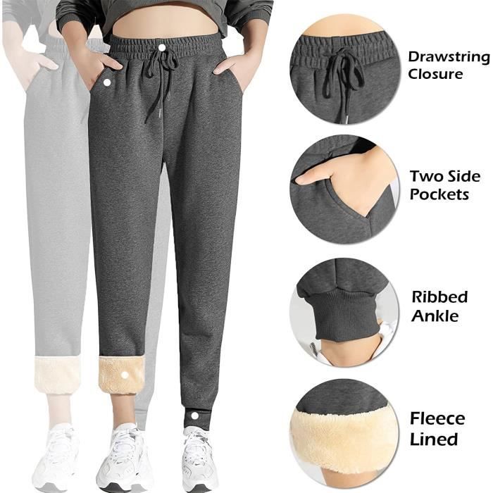 Pantalon D'hiver Chaud Pour Femme - Pantalon De Course Doublé