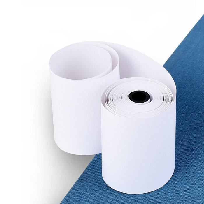 10 Rouleaux Papier Thermique Autocollant - Pour Imprimantes Miniatures Et Appareils Photos Enfants - 55x25mm