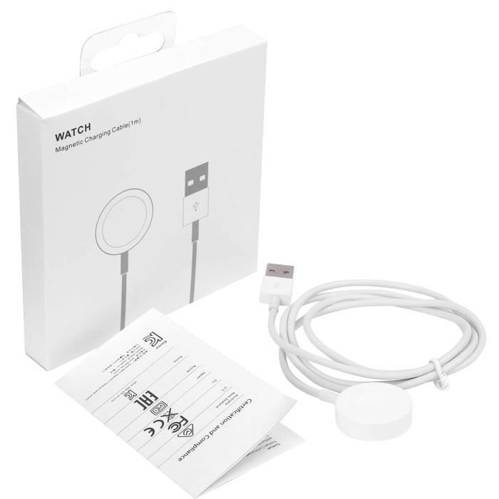 Câble de charge rapide sans fil magnétique VSHOP® pour Apple Watch - 3,3  pieds - Cdiscount Téléphonie