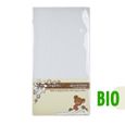 Pack Complet P’TIT AIR Matelas Couffin Nacelle Berceau Respirant 74 x 28 x 2,5cm + Un Drap-Housse Bébé 100% BIO Usage Mixte - Blanc-2