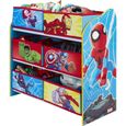 Super-héros Marvel Spider-Man - Meuble de rangement pour chambre d’enfant avec 6 bacs-2