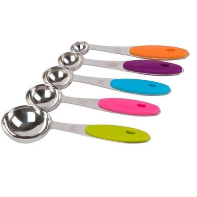 Gadgets Cuisine Pâtisserie Fohil Lot De 10 Tasses Mesurer Cuillères Mesurer, 5 Cuillères Doseuses En Acier Inoxydable, 5 Tasse à Mesurer Avec Poignée En Silicone, Ustensiles De Cuisine Parfaits Avec 2 Anneaux Gadgets Cuisine Pâtisserie Fohil Lot De 10 Tasses Mesurer Cuillères Mesurer, 5 Cuillères Doseuses En Acier Inoxydable, 5 Tasse à Mesurer Avec Poignée En Silicone, Ustensiles De Cuisine Parfaits Avec 2 Anneaux