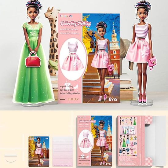 Poupées Magnétiques à Habiller - Jeu Créatif Pour Filles - Princesse, Puzzles Vêtements - Dès 3 Ans