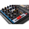 VONYX VMM-P500 - Table de mixage 4 canaux, Technologie Bluetooth, MP3/USB, 16 effets digitaux, Entrées microphones-3