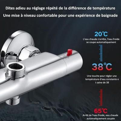 mitigeur thermostatique de douche à 2 sorties - sespdistribution