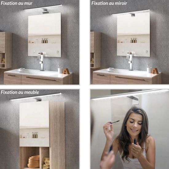 Lampe De Miroir Led Luna 6w Luminaire De Salle De Bain Applique Murale Mlampe De Miroir Led Luna 6w Luminaire De Salle De Bain Cdiscount Maison