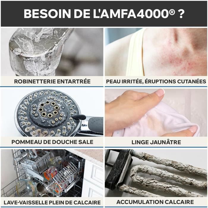 Amfa4000® Adoucisseur D'eau Anti Calcaire Magnetique - Aimant Anti