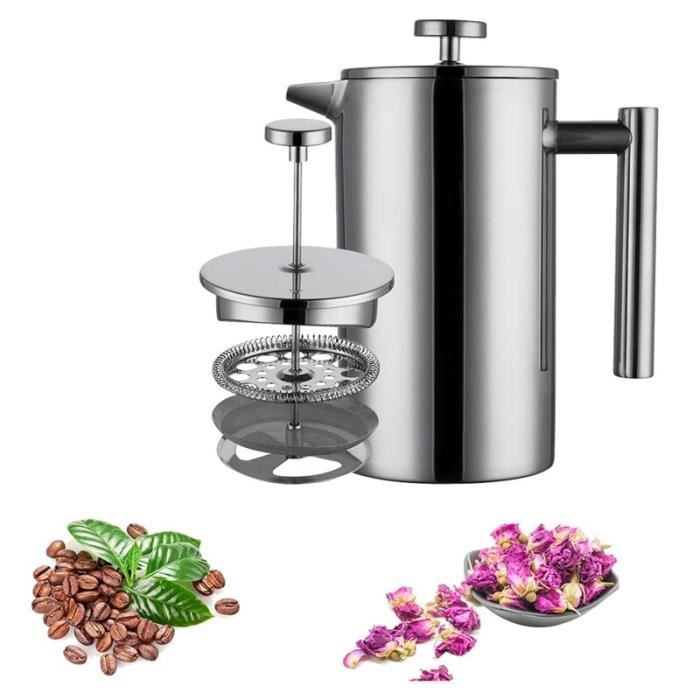Cafetière à double paroi en acier inoxydable de 350 ml cafetière à