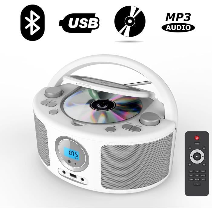 Lecteur CD MP3 enfant avec port USB GULLI - blanc et vert - 477108 -  Cdiscount Jeux - Jouets
