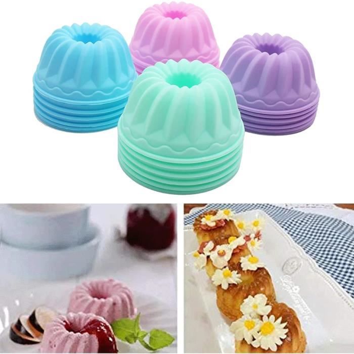 6 Mini Moules à Cake Gurlideo - Anti-adhésifs - 10x6.5cm Chaque - Lave-vaisselle Safe - Doré