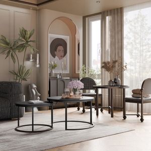 Lot de 2 tables basses gigognes en chêne, vova La Redoute Interieurs