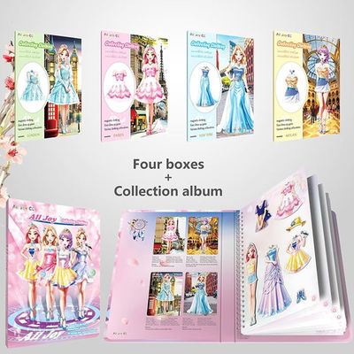 Poupées à Habiller Magnétiques - Jeu De Voyage Pour Fille 4-7 Ans - Princesse Avec Vêtements Colorés - Stimule La Créativité