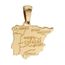 Neuf HELIOS BIJOUX Plaqu/é Or Pendentif Pays Carte Italie