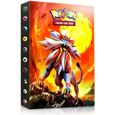 Pokémon Carte Album, Pokémon classeur pour Cartes Album Porte Cartes Pokemon Album Capacité de 240 Cartes GX EX boîte (Sun and Mood)-0