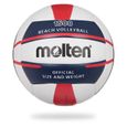 MOLTEN Ballon de Beach-Volley - Blanc, Bleu et Rouge-0
