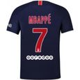 Maillot Homme PSG Paris Saint-Germain Domicile Flocage Officiel MBAPPÉ Numéro 7 Saison 2018-2019-0