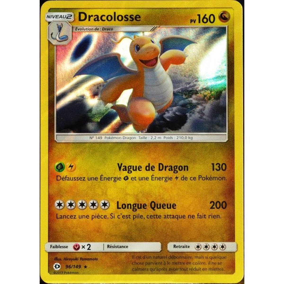 Carte Pokemon 96 149 Dracolosse 160 Pv Holo Sm1 Soleil Et Lune Cdiscount Jeux Jouets