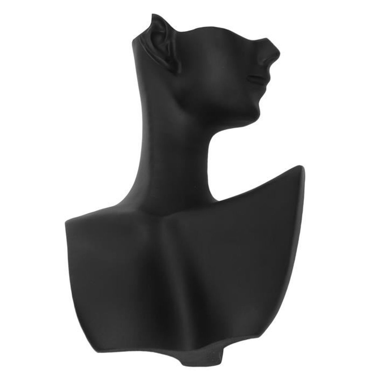 Buste noir pour collier et boucle d'oreille main image 0