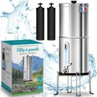 Orinko – Filtre à Eau par Gravité 8,5 L Purificateur d'Eau avec Charbon Actif – Fontaine Filtrante pour Eau du Robinet, Eau de