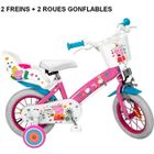 BRAND Velo enfant - Peppa Pig - 12 pouces Stabilisateur - fille - 3 à 5 ans