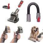 HOLIFE Brosse Poils Chat et Chien pour Aspirateur Dyson V11 V10 V8 V7 V6 avec adaptateur flexible et bouton marche et arrêt