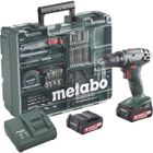 METABO Perceuse visseuse 2x14.4V 2Ah Li-ion + 74 accessoires + coffret