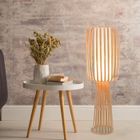 SAMPA Lampe de salon moderne Nias 120cm bambou naturel compatible LED