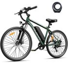 YOLOWAY Vélo électrique 27.5"Vert-Moteur 250W-Batterie Amovible 36V 12.5Ah-Shimano 7 Vitesse- Serrure de voiture gratuite