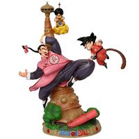 Modèle de Collection d'Anime Manga - Figurine Dragon Ball - Scène Classique - Son Goku contre Tao Pai Pai - Hauteur de 28 CM