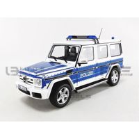 Voiture Miniature de Collection - I-SCALE 1/18 - MERCEDES-BENZ G63 (W463) - 2015 - Police - Blue / White - 118000000045