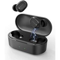 QCY T2C True Ecouteurs sans Fil Bluetooth 5.0 Mini écouteurs Intra Auriculaires avec Microphones intégrés Total 32 Heures de Lecture