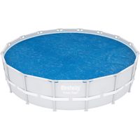 Bâche solaire - BESTWAY - Abri de piscine rond 457 cm - Bleu - Diamètre 470cm