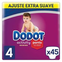Dodot Activity  Pants pañal-braguita taille 4, Facile à Changer avec canaux d`air, 45 couches, 9  15 kg -