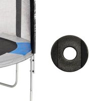 Embouts de protection pour vis longue de trampoline - KANGUI - Lot de 16 - Diamètre 23mm - PE noir
