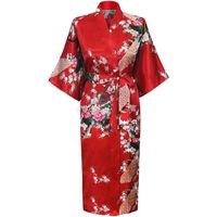 Honofash－Kimono Japonais en Satin Sexy－Femme