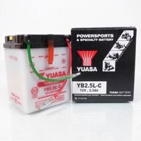 Batterie Yuasa pour Moto Honda 125 CG 1985 à  1997 YB2.5L-C / 12V 2.5Ah