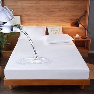 Anti-acariens Hypoallergénique Testé Dermatologiquement 90 x 200 cm Surmatelas en Coton avec 4 Coins Elastiques MELUNDA Protège-Matelas Étanche 