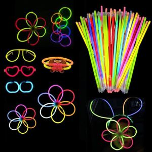 Bâtons Lumineux Brillent dans le Noir avec Connecteurs Lumière Fluorescente